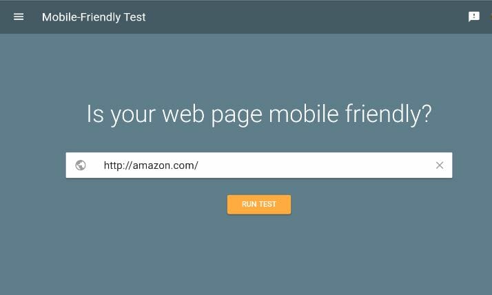  Mobile friendly test